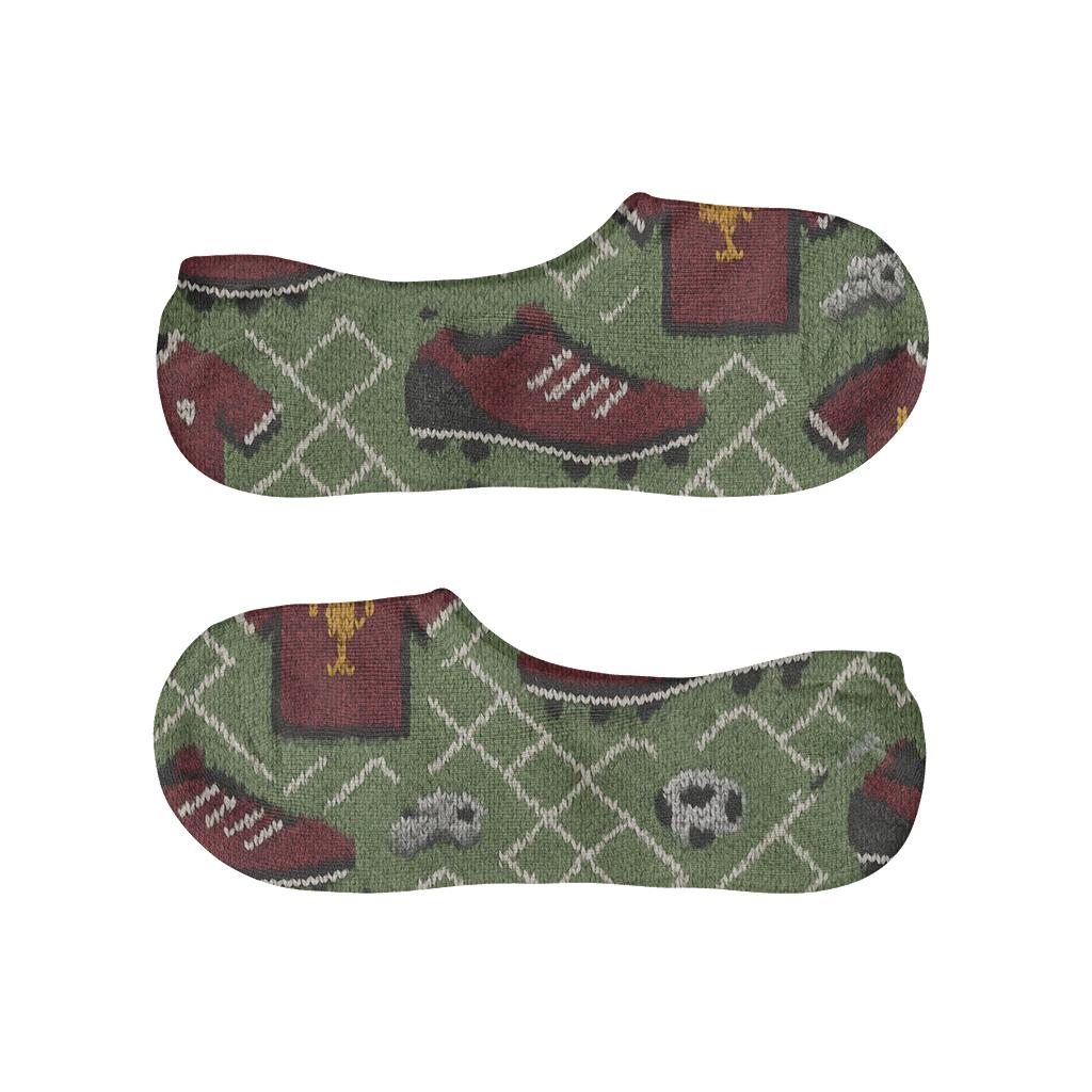 Knitted Illusion Fifa Qatar Boots And Net Tessellation breathable seamless no-show sockscustom no-show socks