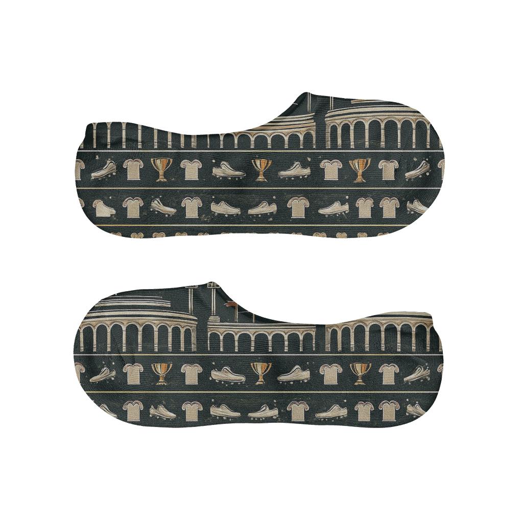 Stadium Landscape Wrapping Pattern Fifa Mexico personalized no-show socks