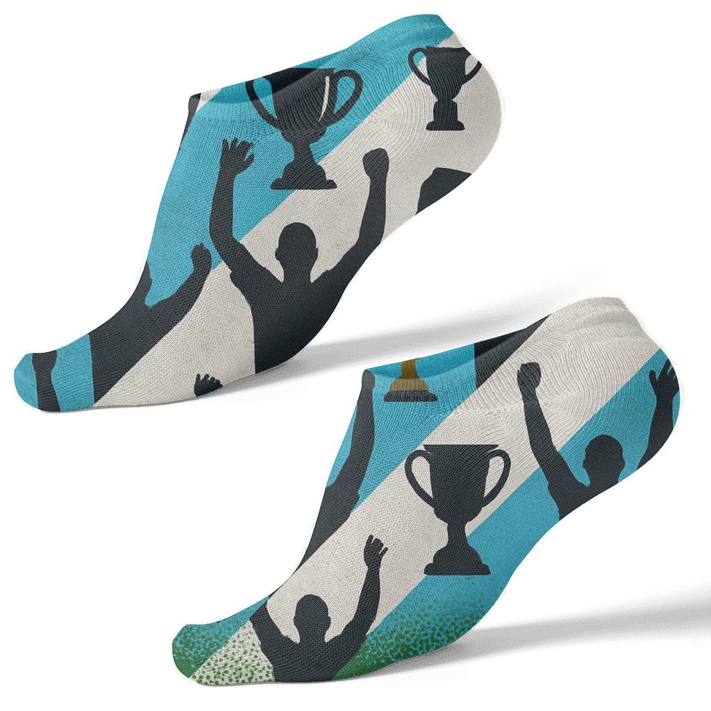 Victory Podium Pattern In Fifa Uruguay soft everyday ankle socks