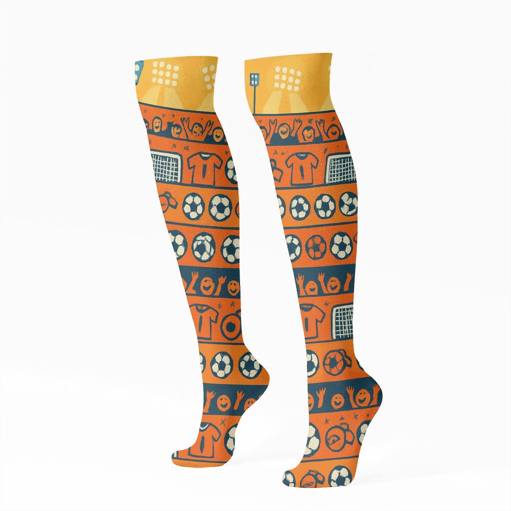 Stadium Panorama Wrap With Fifa Netherlands Energy premium sports knee-high socks