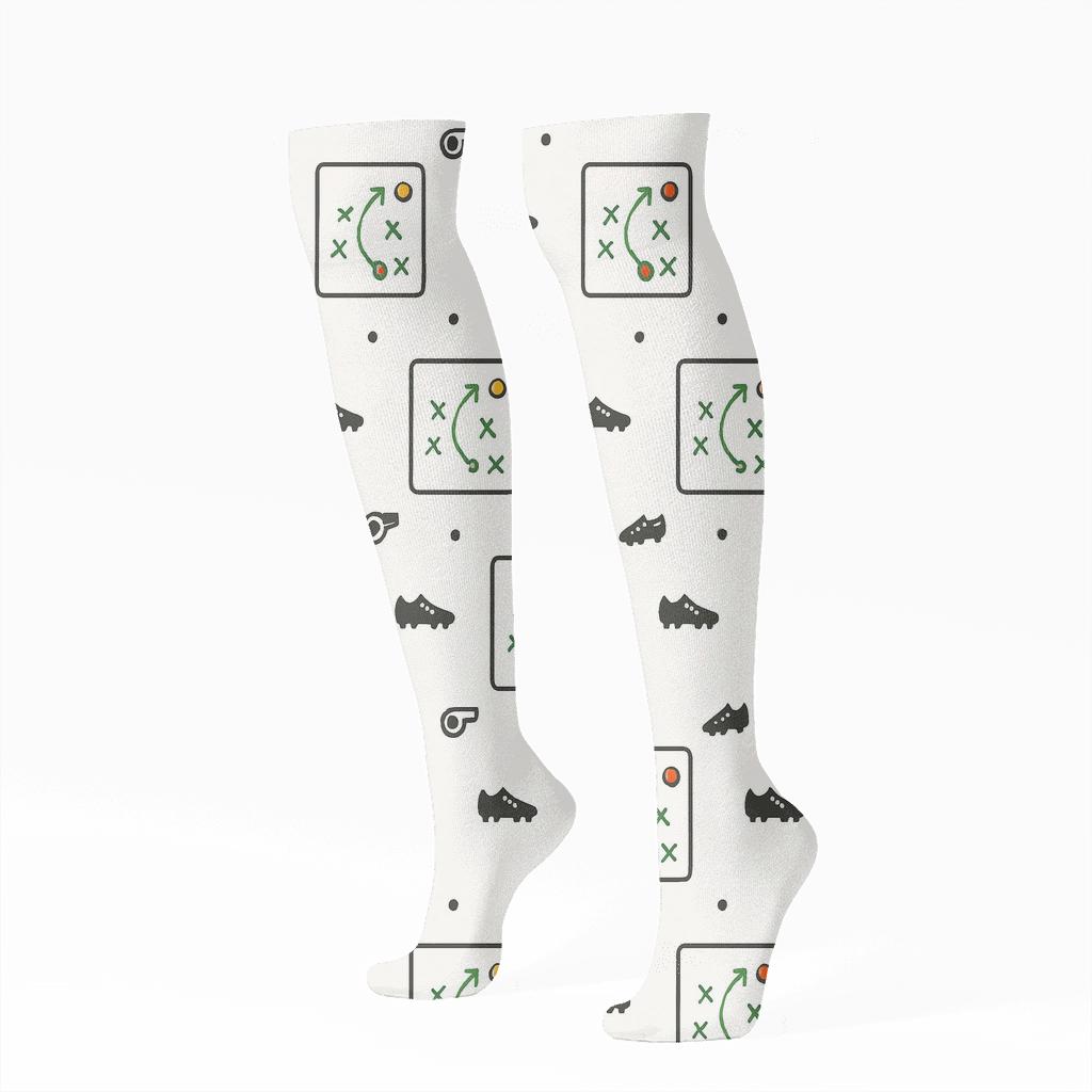 Coach Tactics Board With Fifa Senegal Rhythm soft everyday knee-high socks