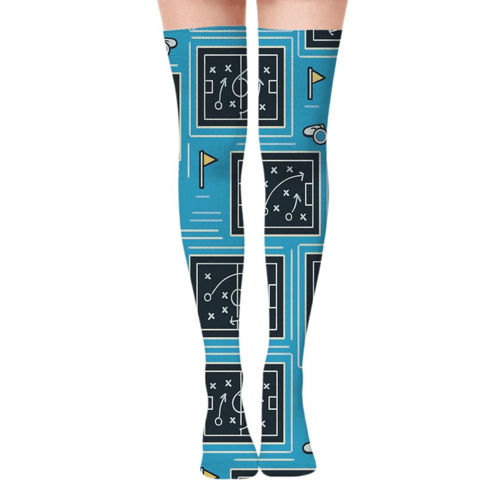 Coach Tactics Board Array With Fifa Uruguay Spirit personalized over-the-knee socks