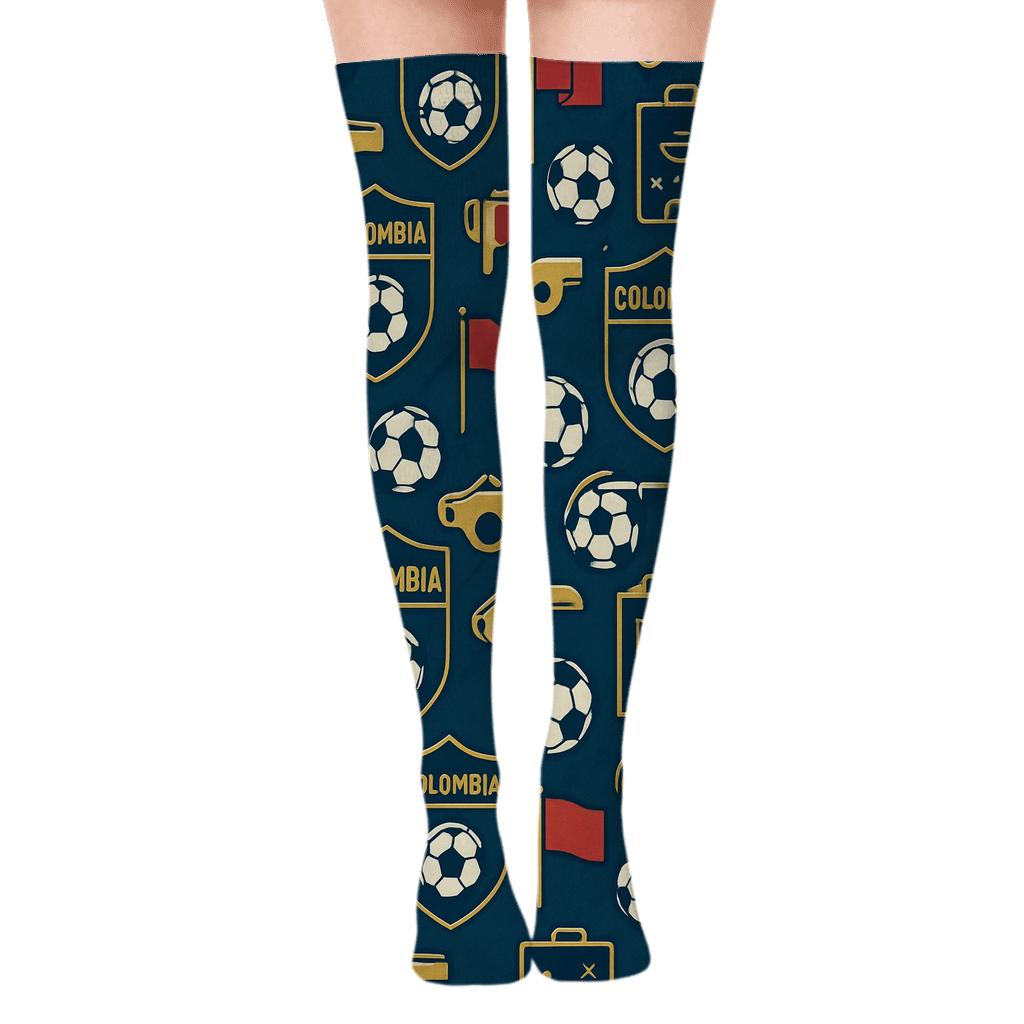 Stadium Utility Grid With Fifa Colombia personalized over-the-knee socks