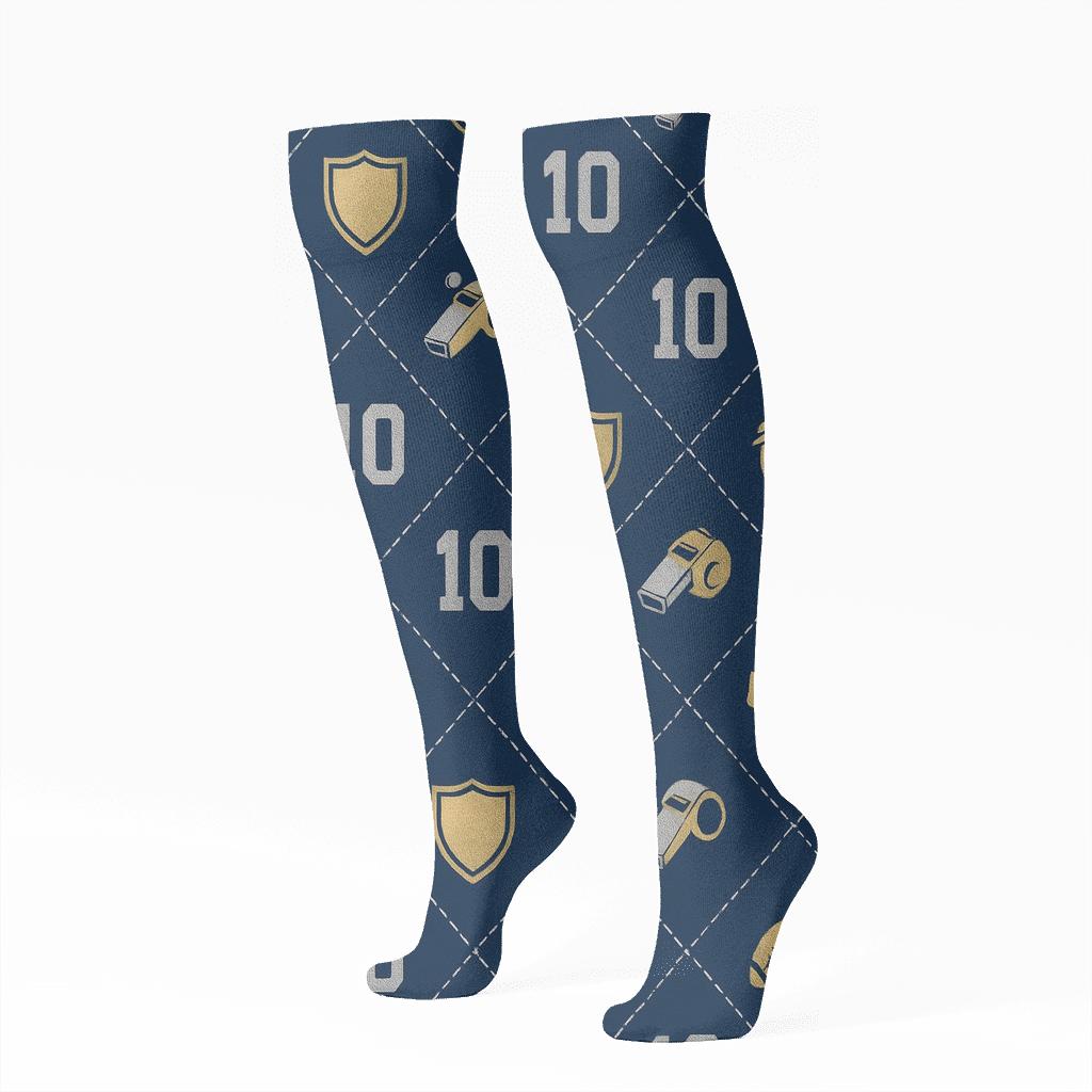 Fifa Australia Crest And Whistle Tessellation personalized knee-high socks