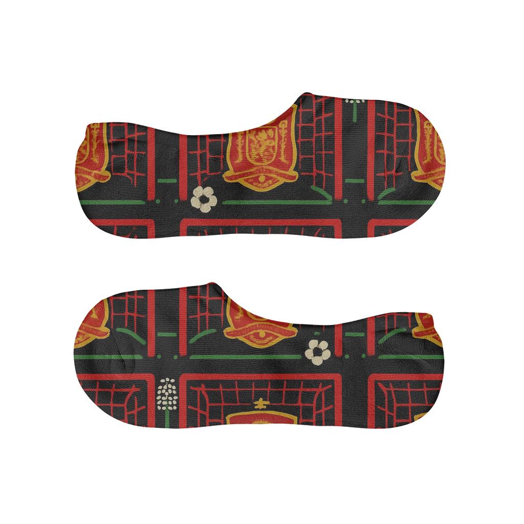 Goal Net Mosaic With Fifa Spain Emblem Spotlight trendy no-show sock styles