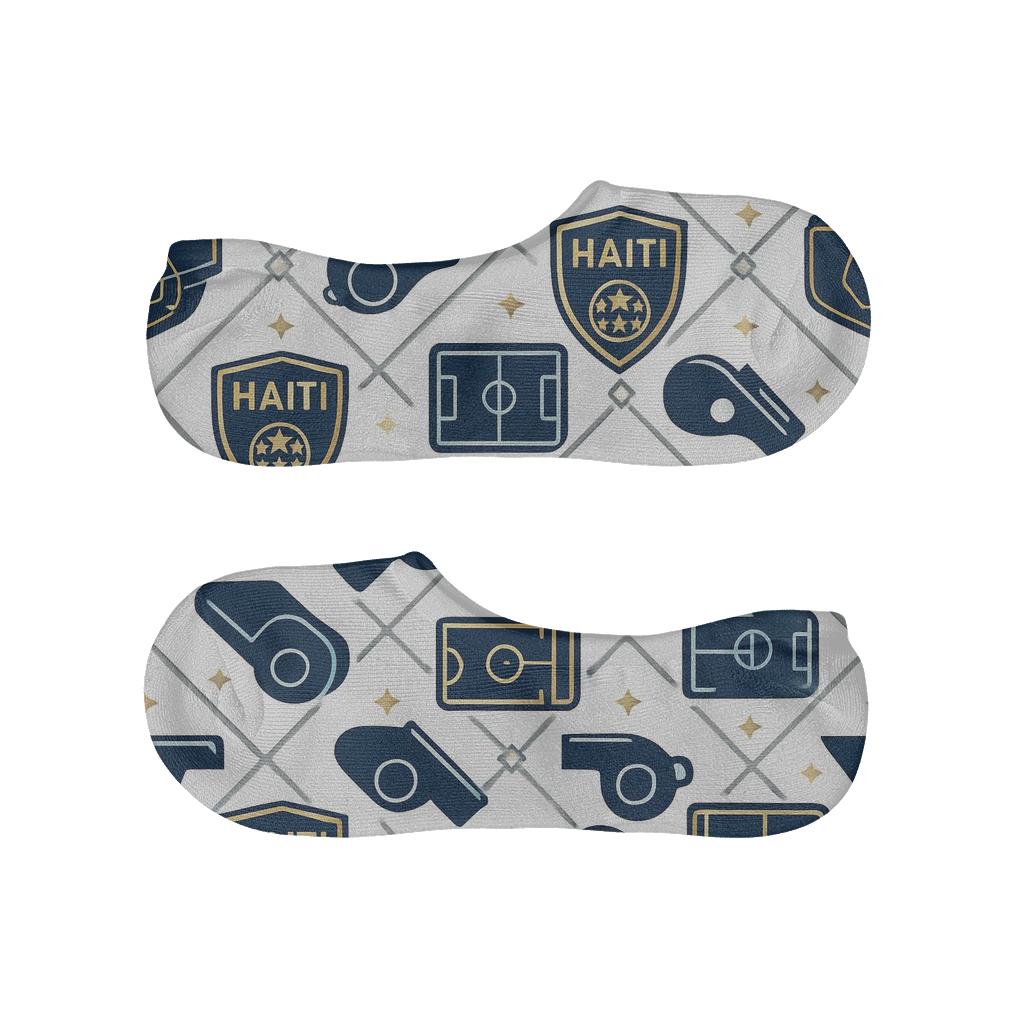 Shield Lattice With Fifa Haiti Pride comfortable low-cut socks