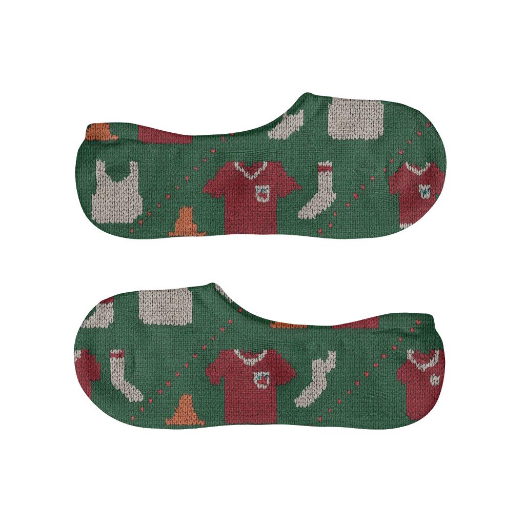 Fifa Norway Knit Illusion Pitch Stripe Tessellation trendy no-show sock styles