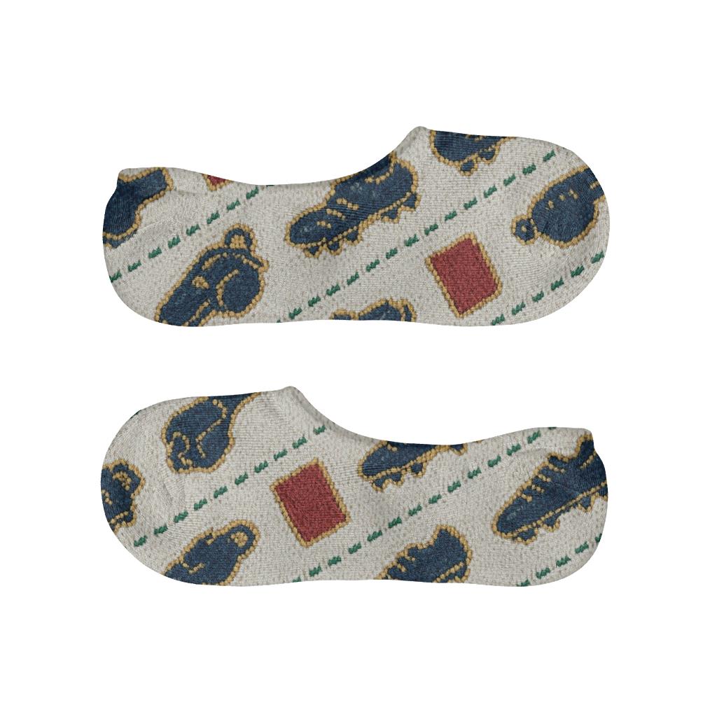 Knitted Illusion Referee Whistles In A Fifa Scotland Pattern personalized no-show socks