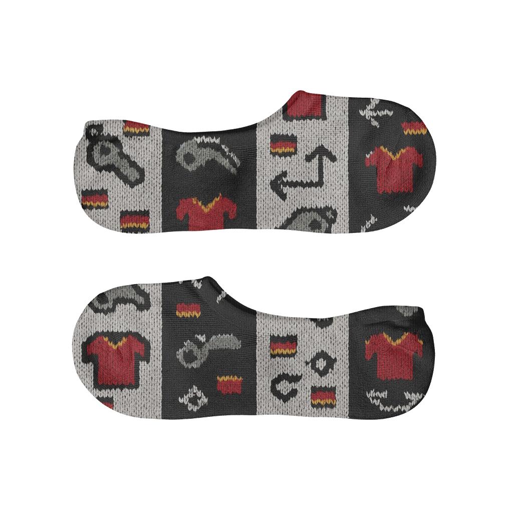 Referee Whistle Grid With Fifa Germany Accents breathable no-show socks