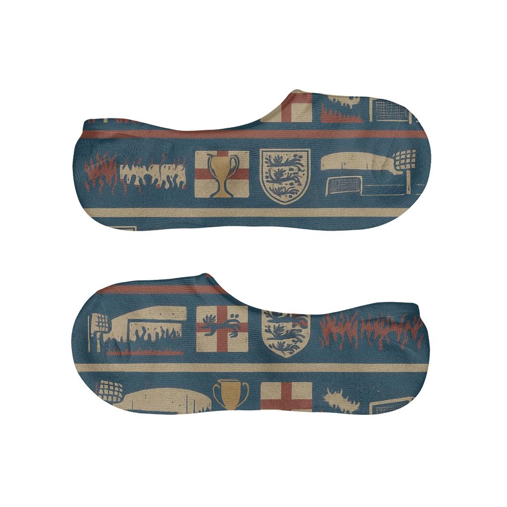 Stadium Panorama Wrap Fifa England Pattern low cut no-show socks
