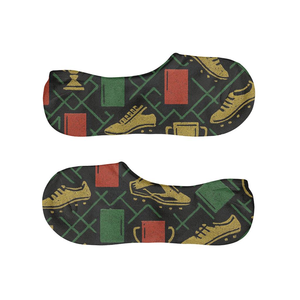 Victory Trophy Lattice Pattern For Fifa Portugal low cut no-show socks