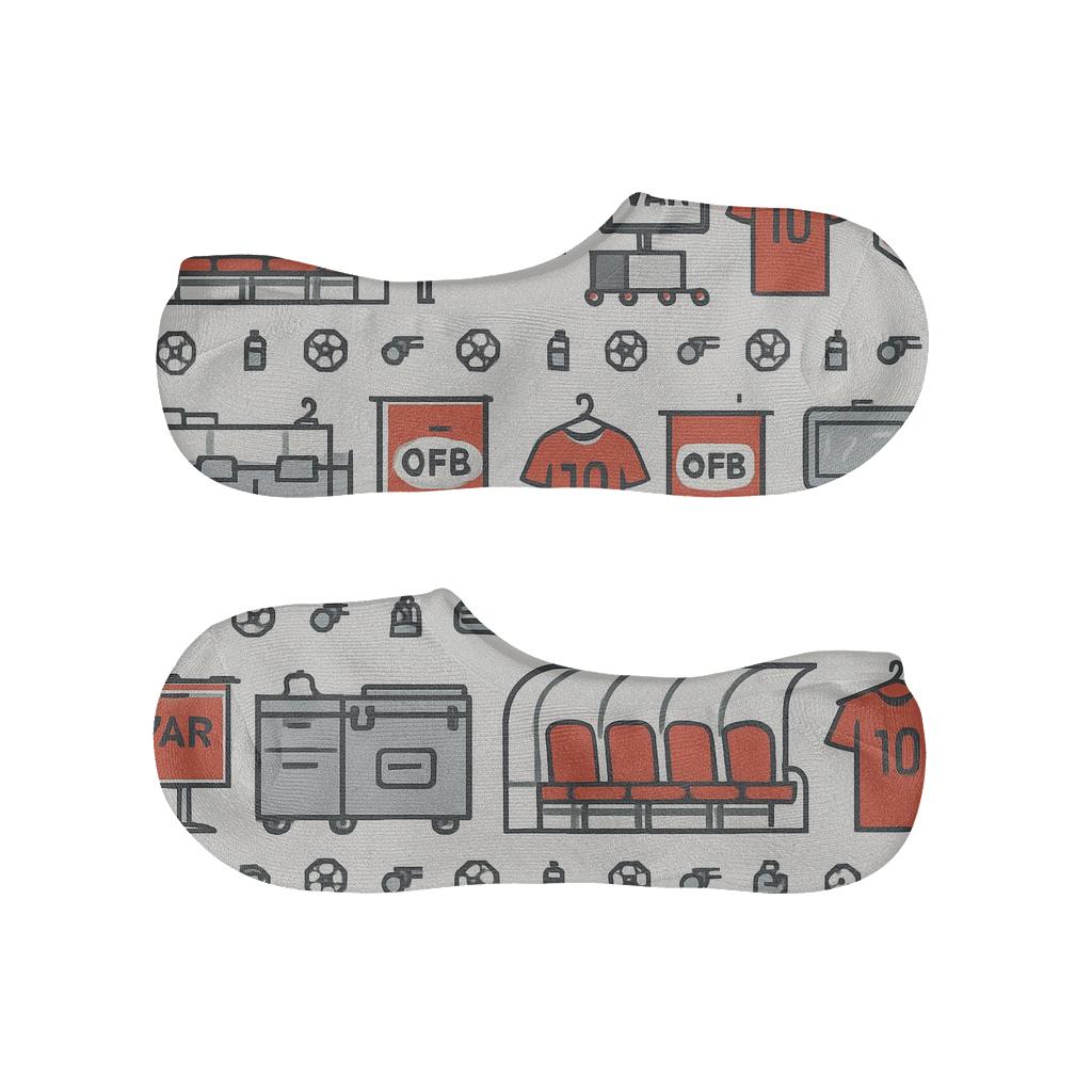 Workplace Landscape Wrap With Fifa Austria breathable seamless no-show sockscustom no-show socks