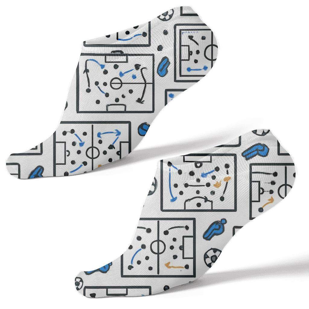 Coach Tactics Board In Fifa New Zealand Repeat unique graphic ankle socks
