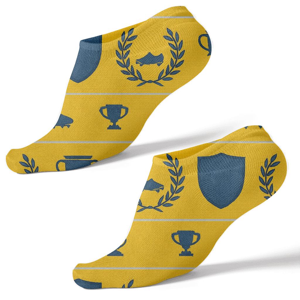 Badge Gold Fifa Argentina Crest Bands comfortable cotton ankle socks