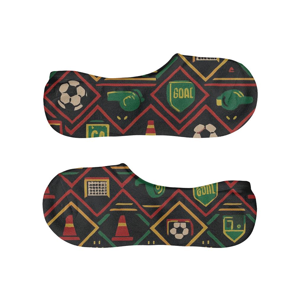 Kente Chevron Workplace Icons Fifa Ghana unique hidden socks