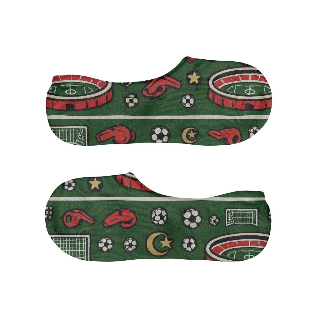 Stadium Panorama Wrap In Fifa Algeria Colors low cut no-show socks