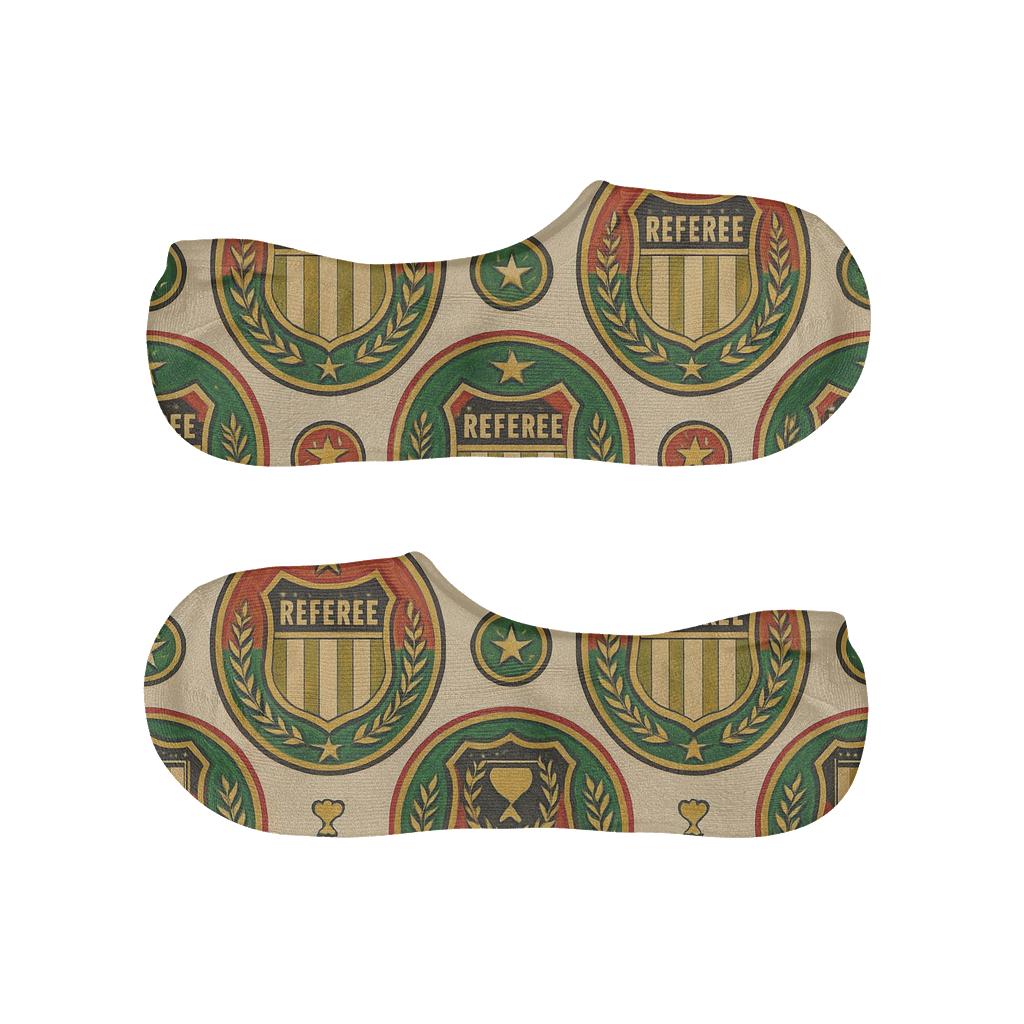 Mirrored Badge Medallions With Fifa Ghana personalized no-show socks