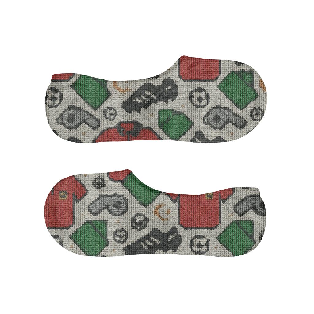 Referee Gear Lattice, Fifa Algeria Edition breathable seamless no-show sockscustom no-show socks