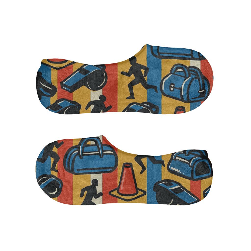 Training Cones Pattern With Fifa South Korea Energy personalized no-show socks