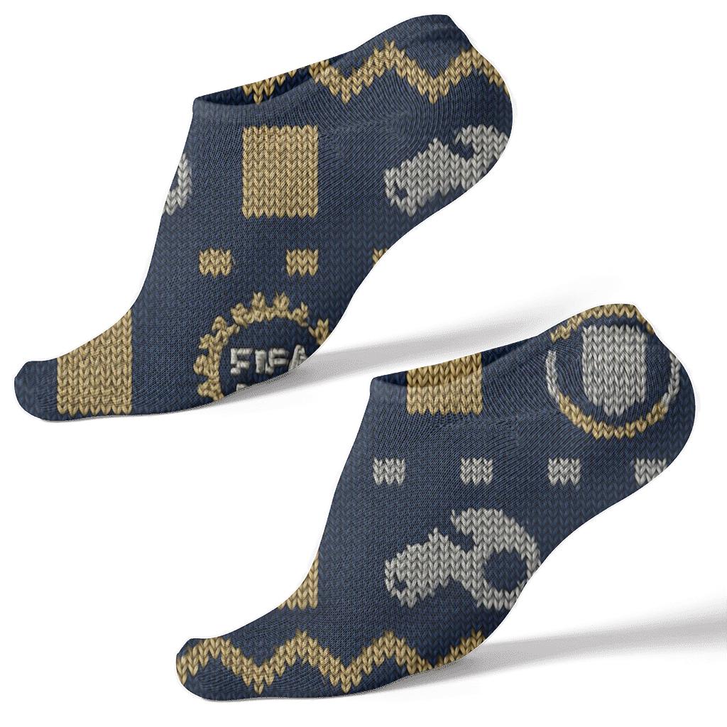 Woven Stripe Illusion For Fifa Egypt personalized ankle socks