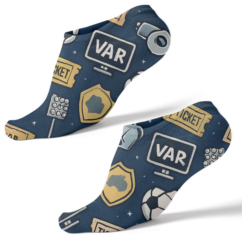 Fifa Australia Stadium Badge Tessellation designer print ankle socks