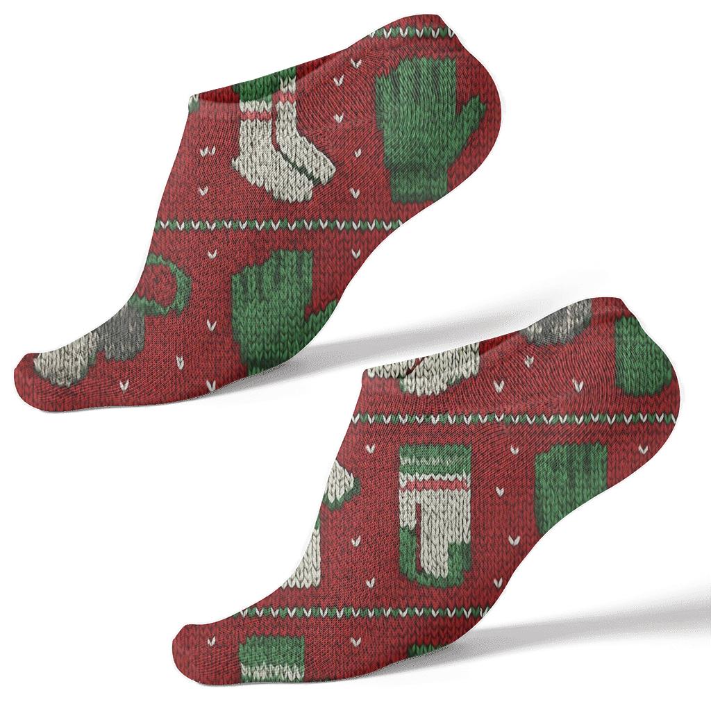 Knitted Pattern Illusion Fifa Iran Kit Icons premium sports ankle socks