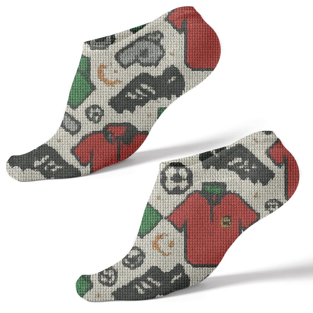 Referee Gear Lattice, Fifa Algeria Edition designer print ankle socks