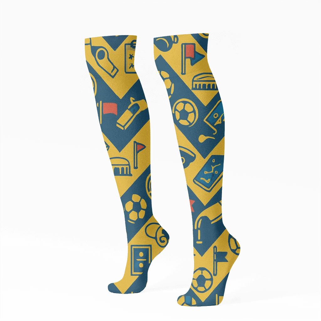 Stadium Shift Chevron In Fifa Colombia personalized knee-high socks