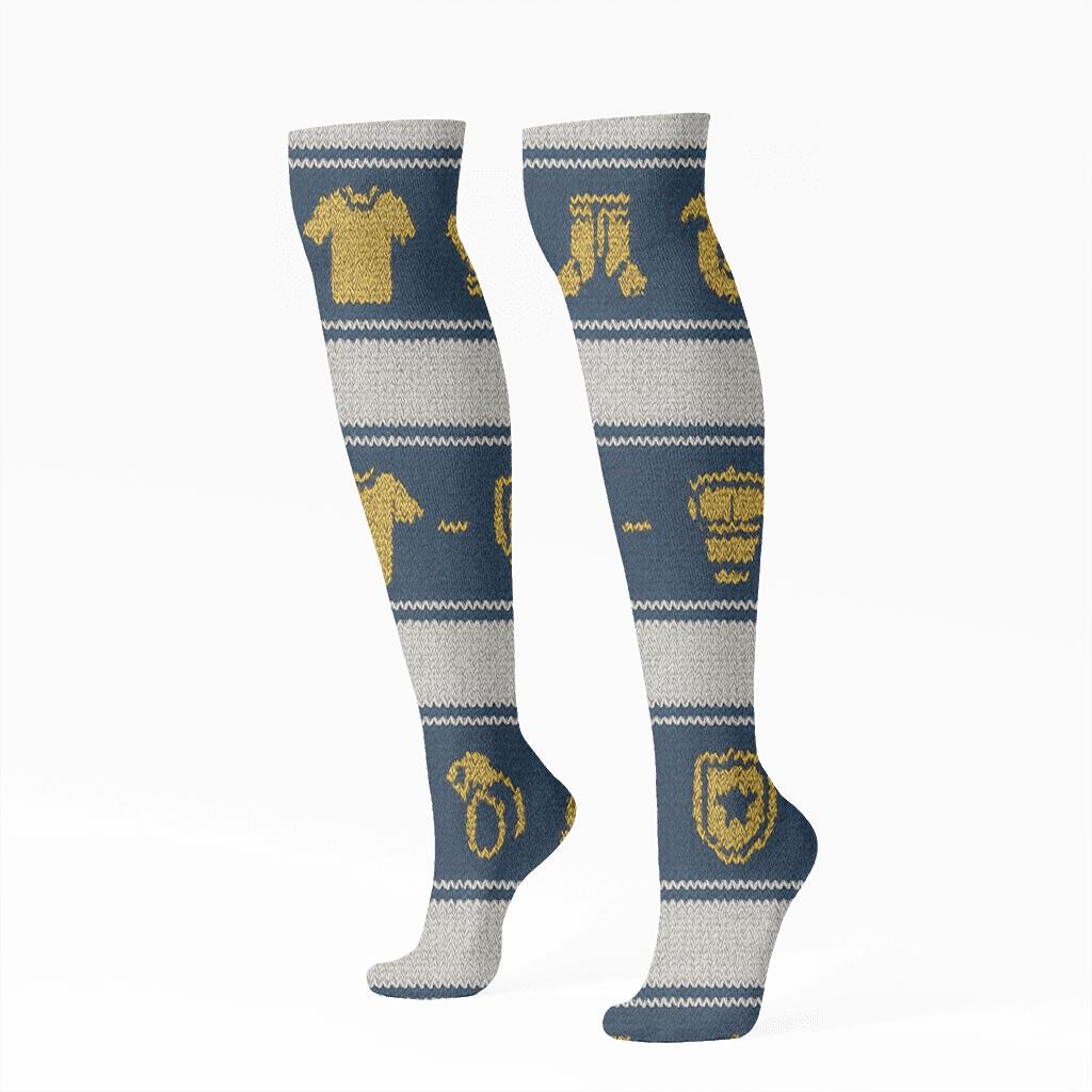 Fifa Argentina Knitted Touchline Bands premium sports knee-high socks