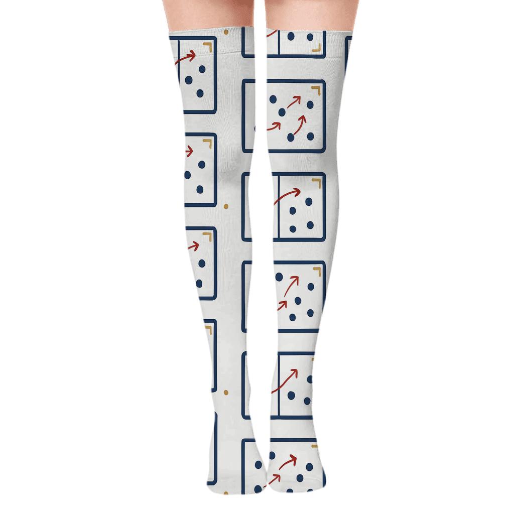 Coach Tactics Lattice With Fifa England personalized over-the-knee socks
