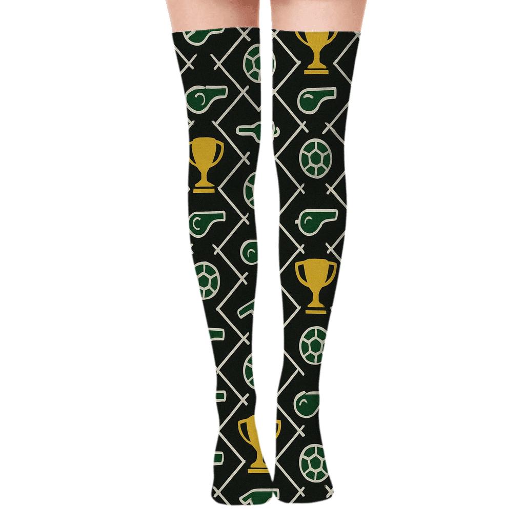 Goal Net Lattice Fifa South Africa Edition personalized over-the-knee socks