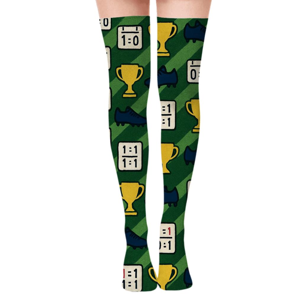 Match Schedule Icons With Fifa France Victory Bands soft everyday over-the-knee socks