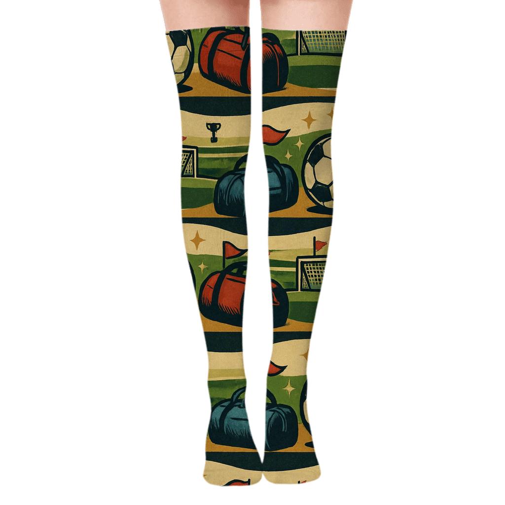 Stadium Panorama Tessellation With Fifa South Korea personalized over-the-knee socks