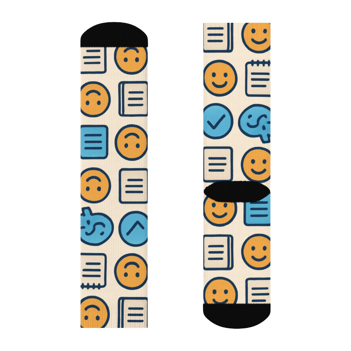 Psychologist Crafted Cognitive Collage Tiles stylish athletic crew socks