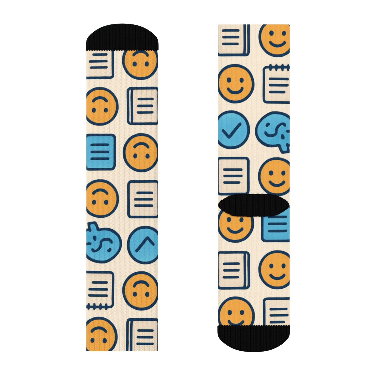 Psychologist Crafted Cognitive Collage Tiles stylish athletic crew socks