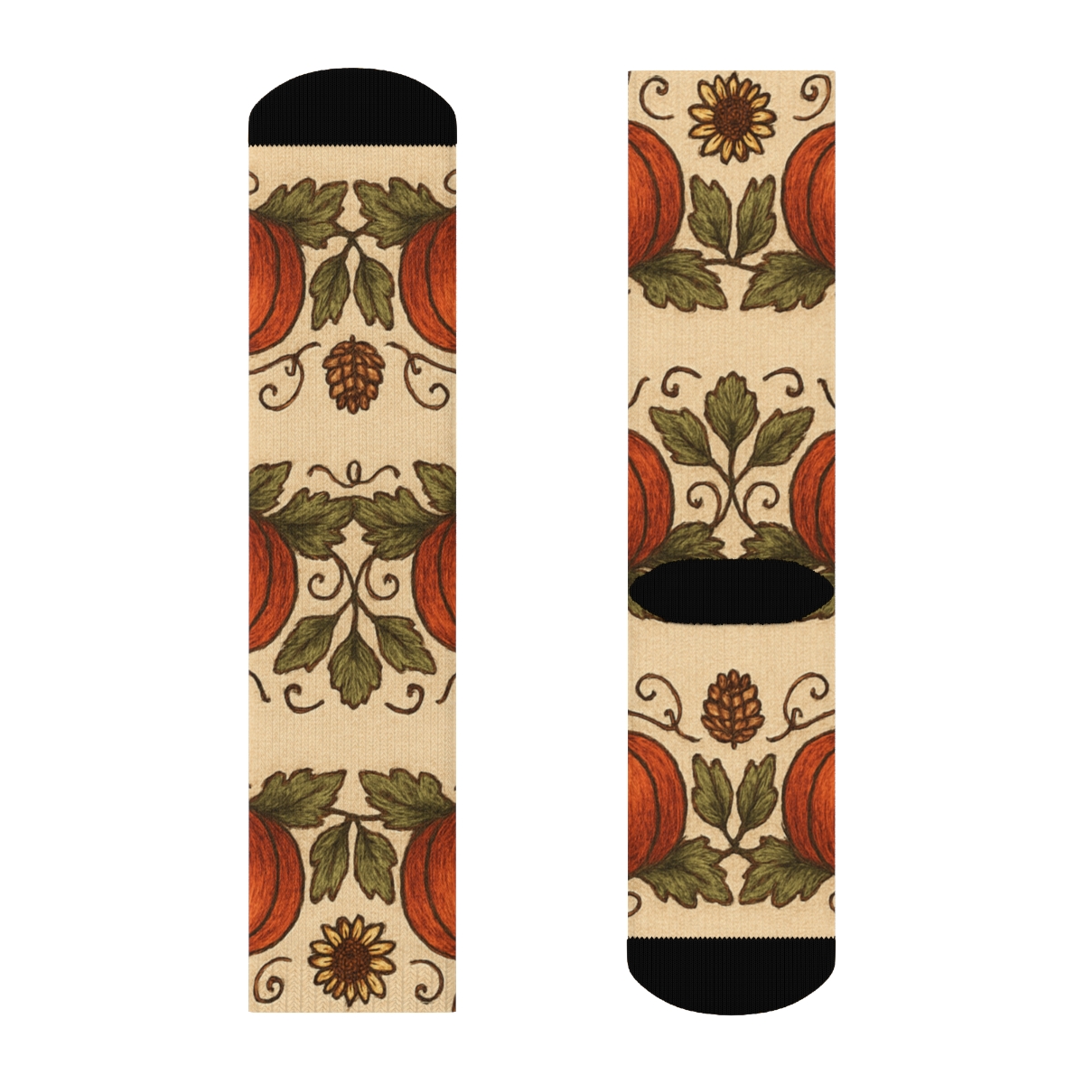 Pumpkin Patch Mirror Band premium sports crew socks