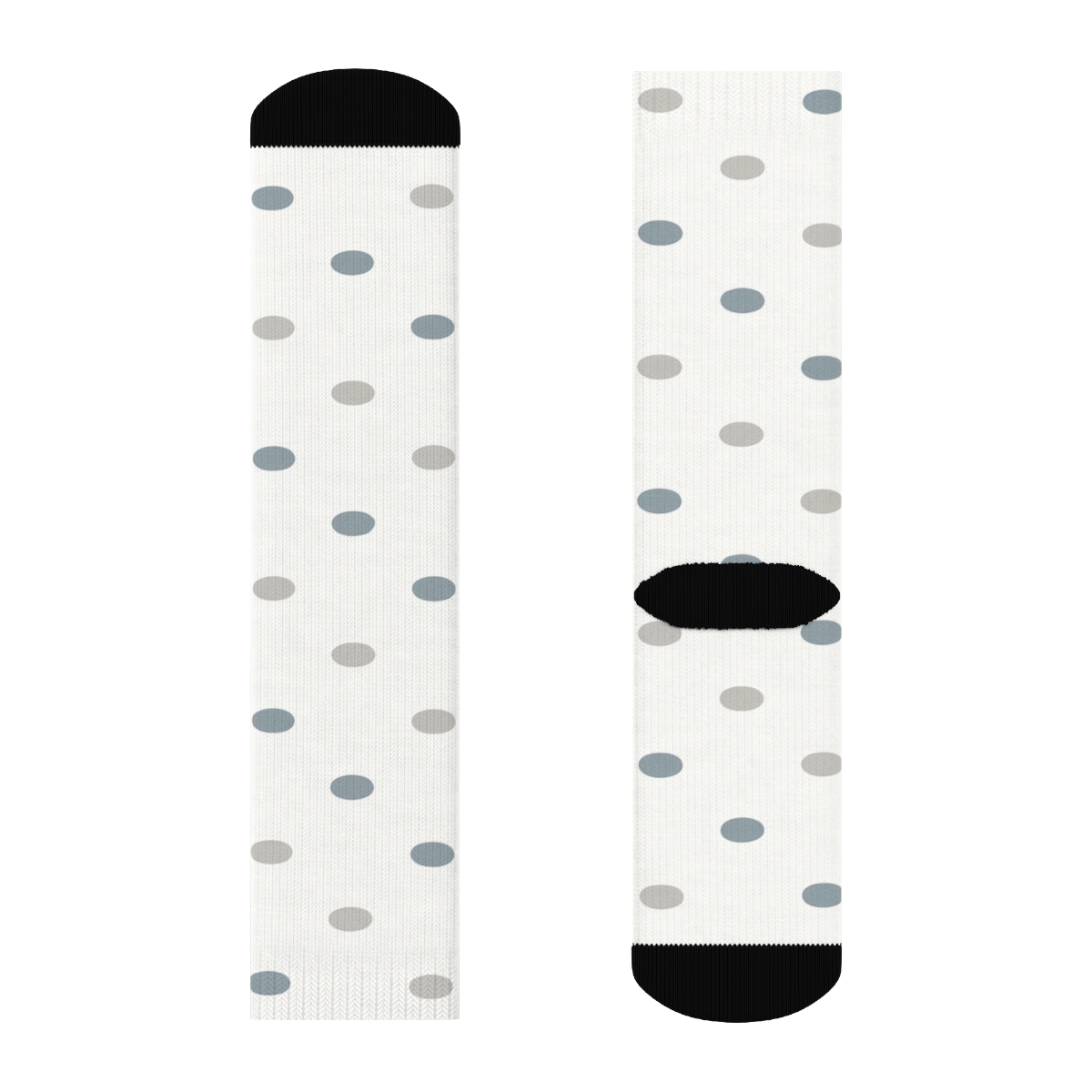 Quiet Pebble Scatter comfortable cotton crew socks