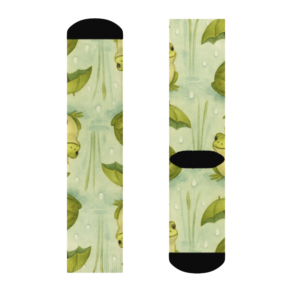 Rain Kissed Frog Spotlight premium sports crew socks