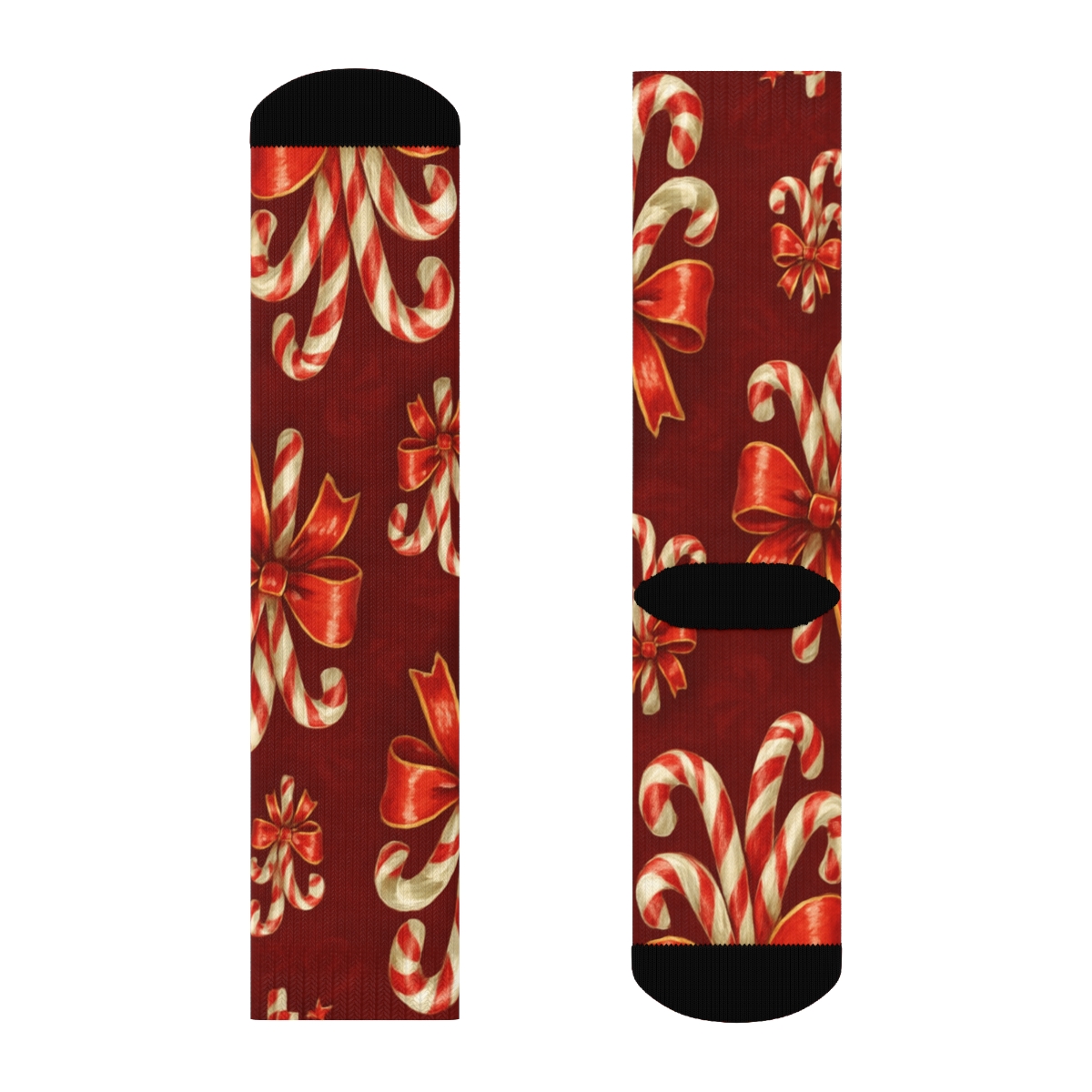 Ribbon Wrapped Candy Canes Bouquet Vignette Repeat premium sports crew socks