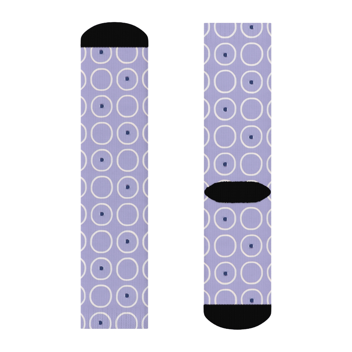Ringlet Grid Calm custom crew socks