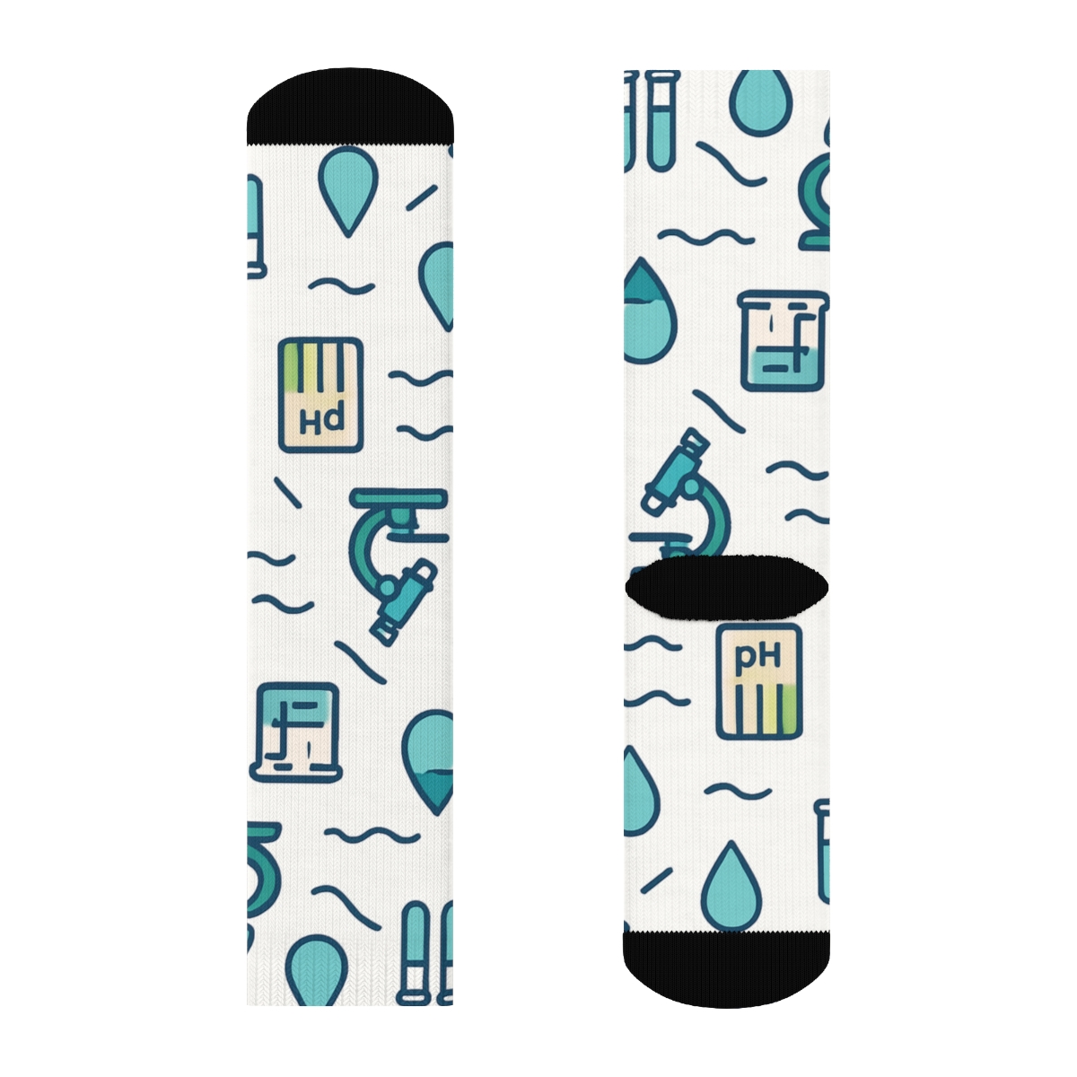 Riverbank Icons In Review Pattern For Environmental Inspector unique graphic crew socks