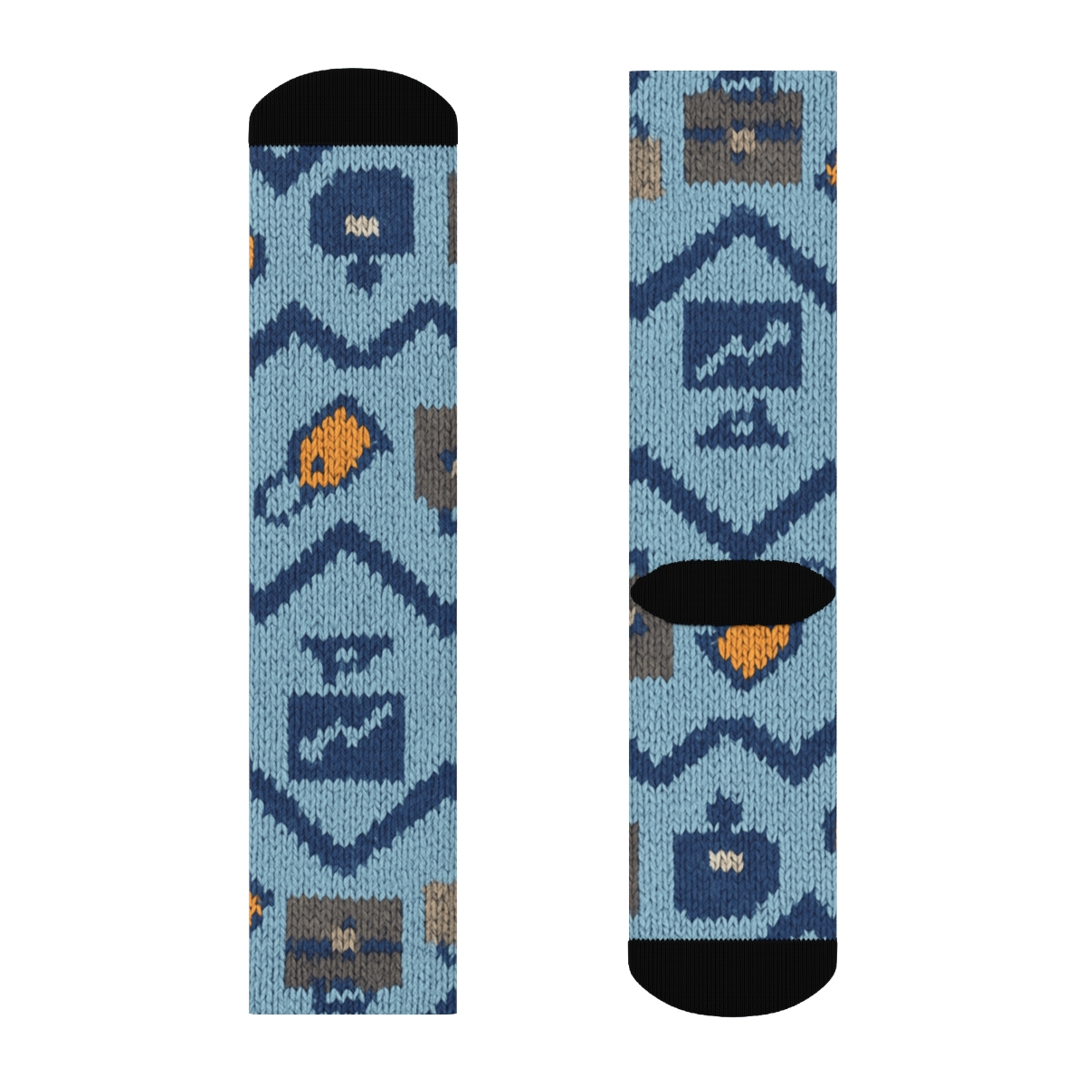 Salesperson Knit-Pattern Booth Parade custom crew socks