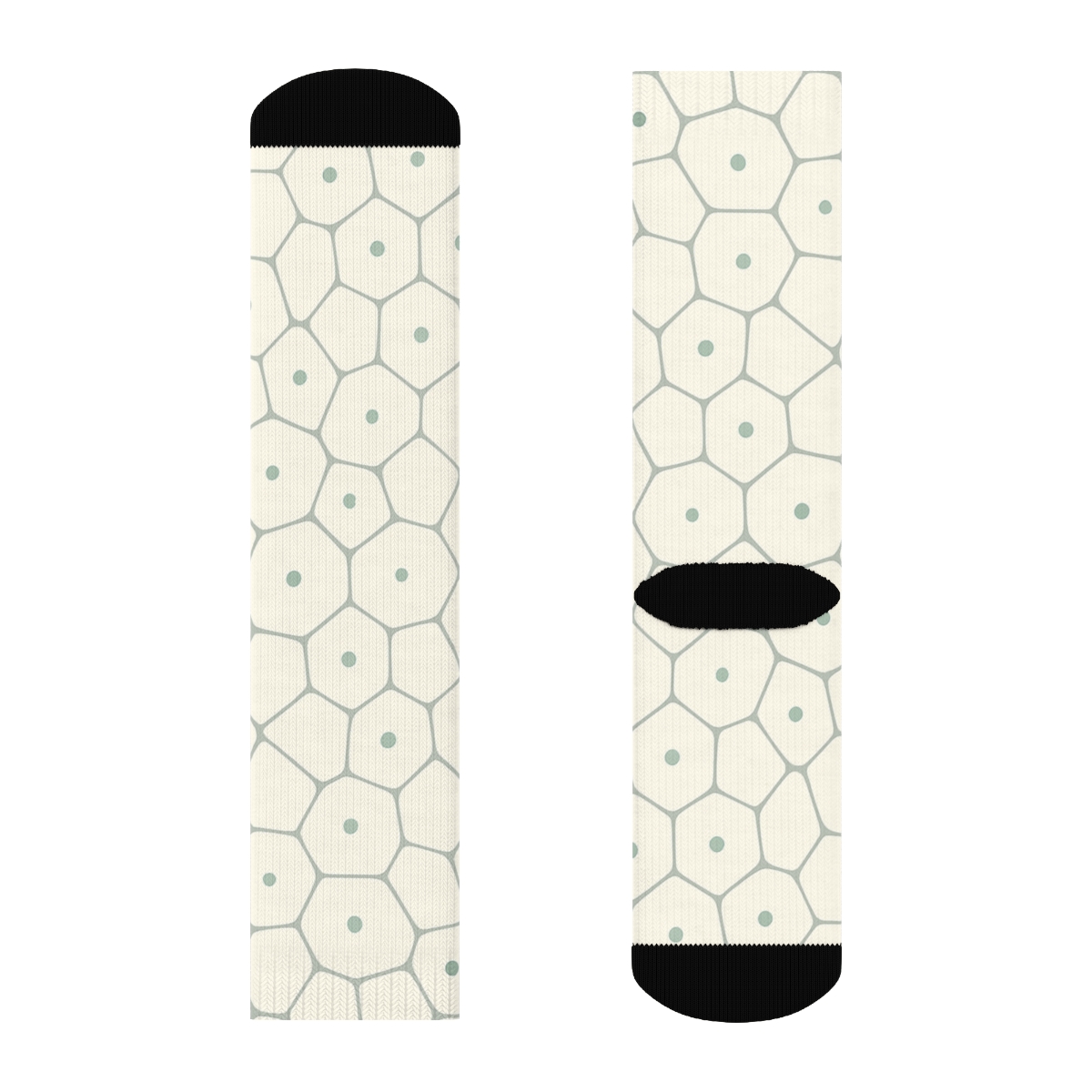 Satellite Cell Mesh Light unique graphic crew socks