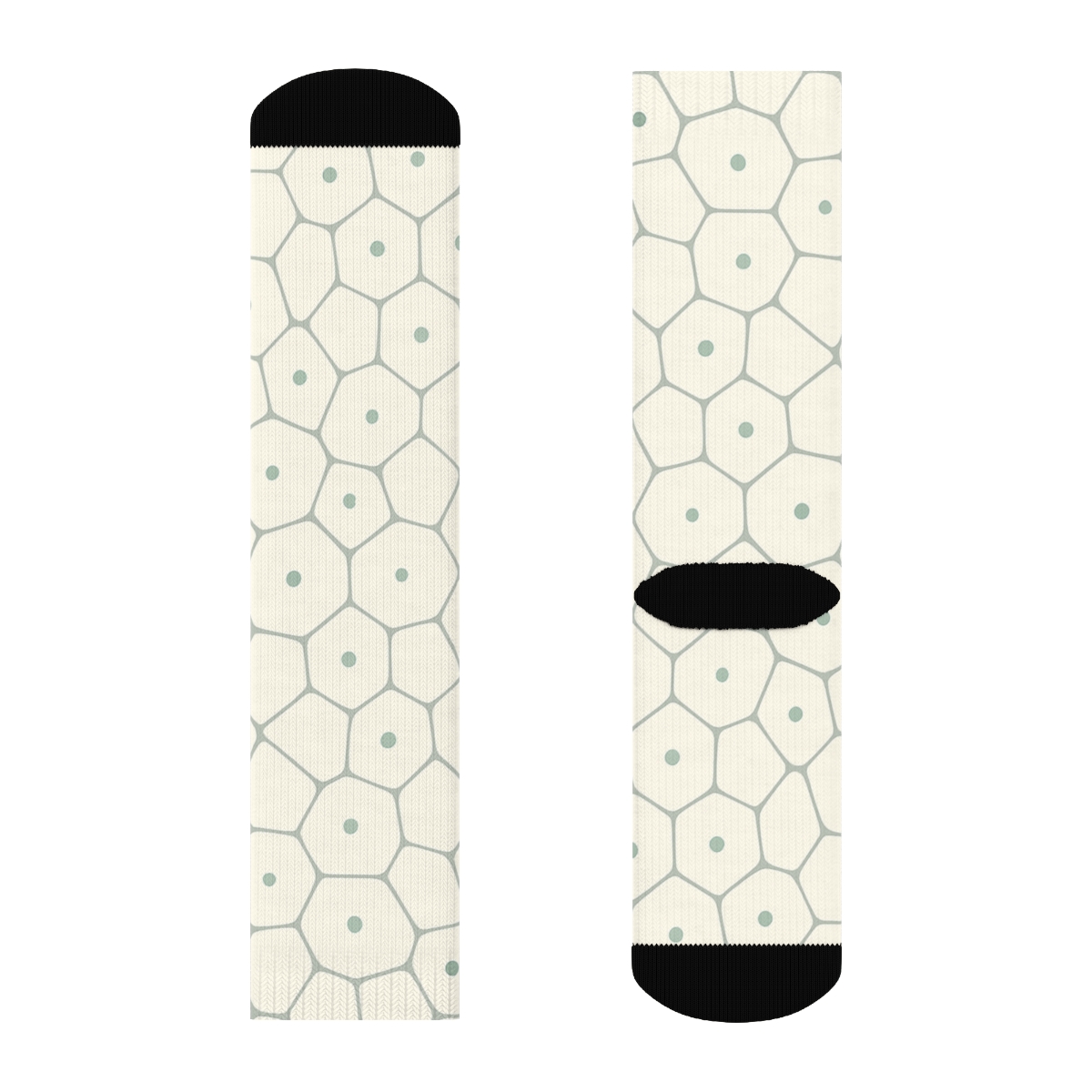 Satellite Cell Mesh Light unique graphic crew socks