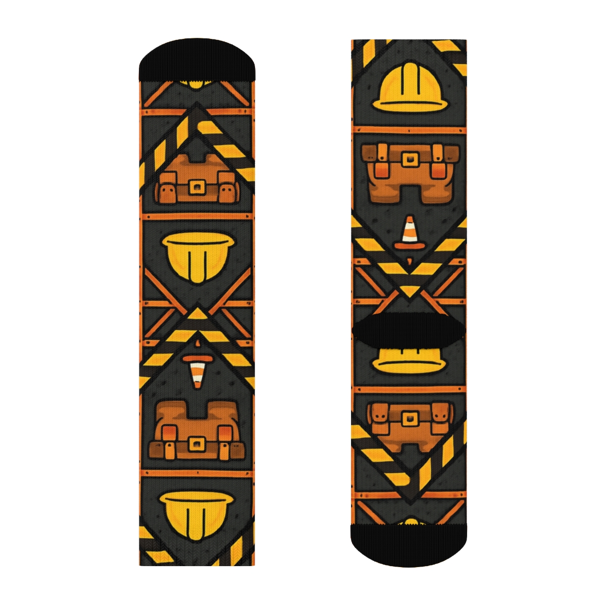 Scaffolding Chevron For The Construction Worker soft everyday crew socks