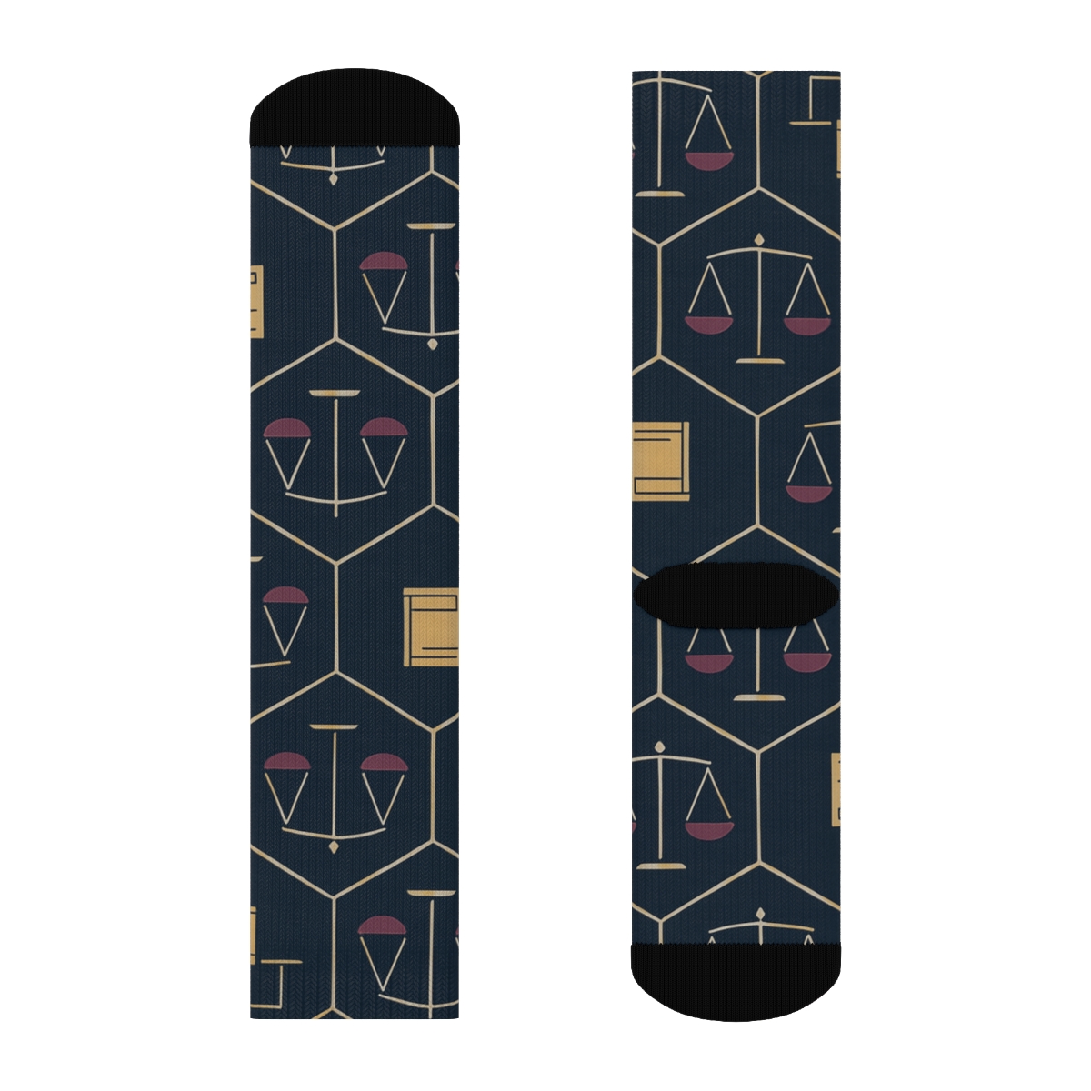 Scales Tessellation, Formal Judge Pattern custom crew socks