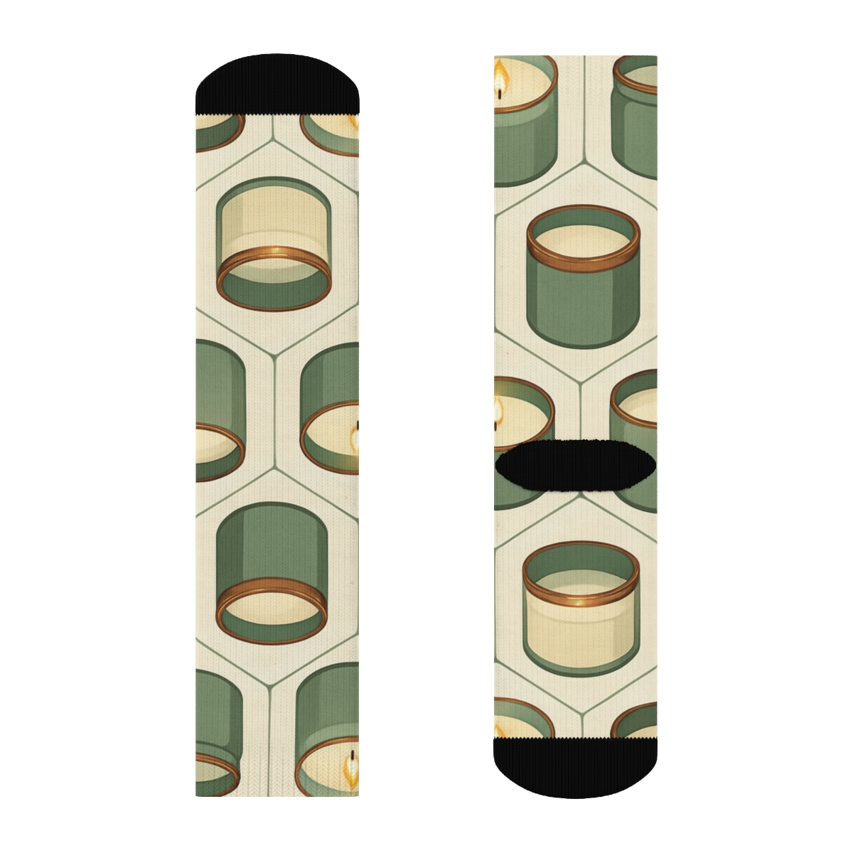 Scented Jar Mosaic-candle personalized crew socks