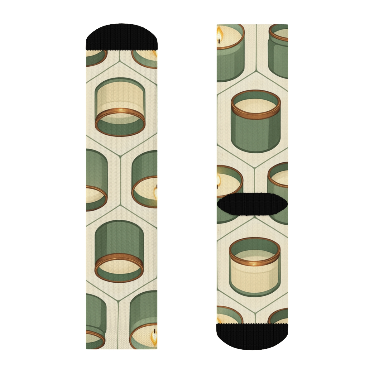 Scented Jar Mosaic-candle personalized crew socks