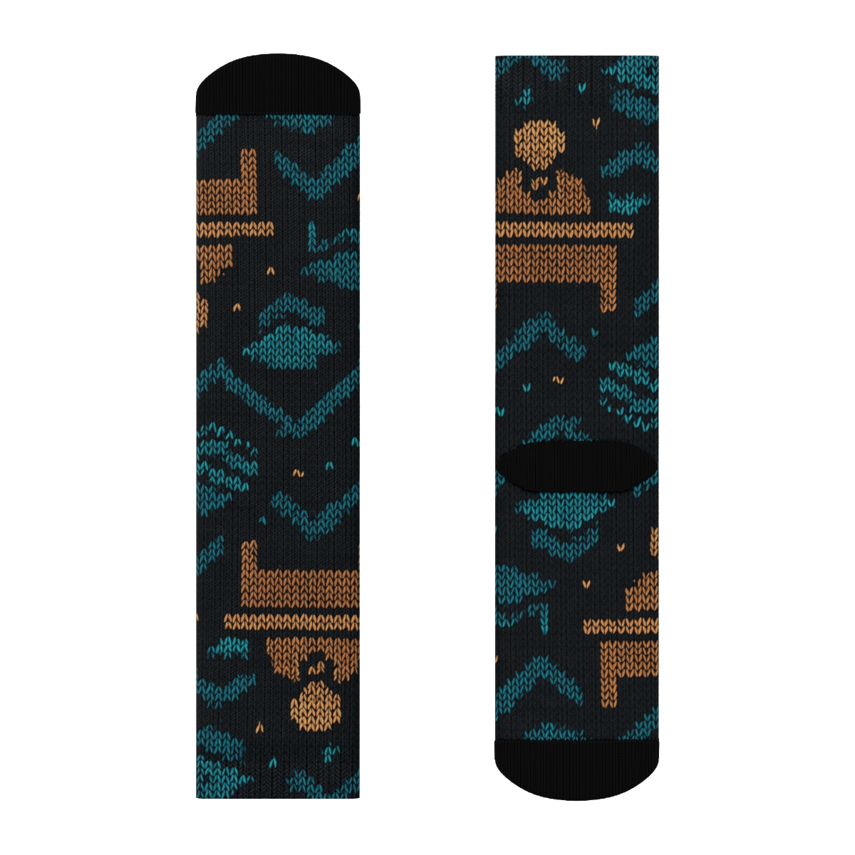 School Principal Knit Illusion Chevron Ledger premium sports crew socks