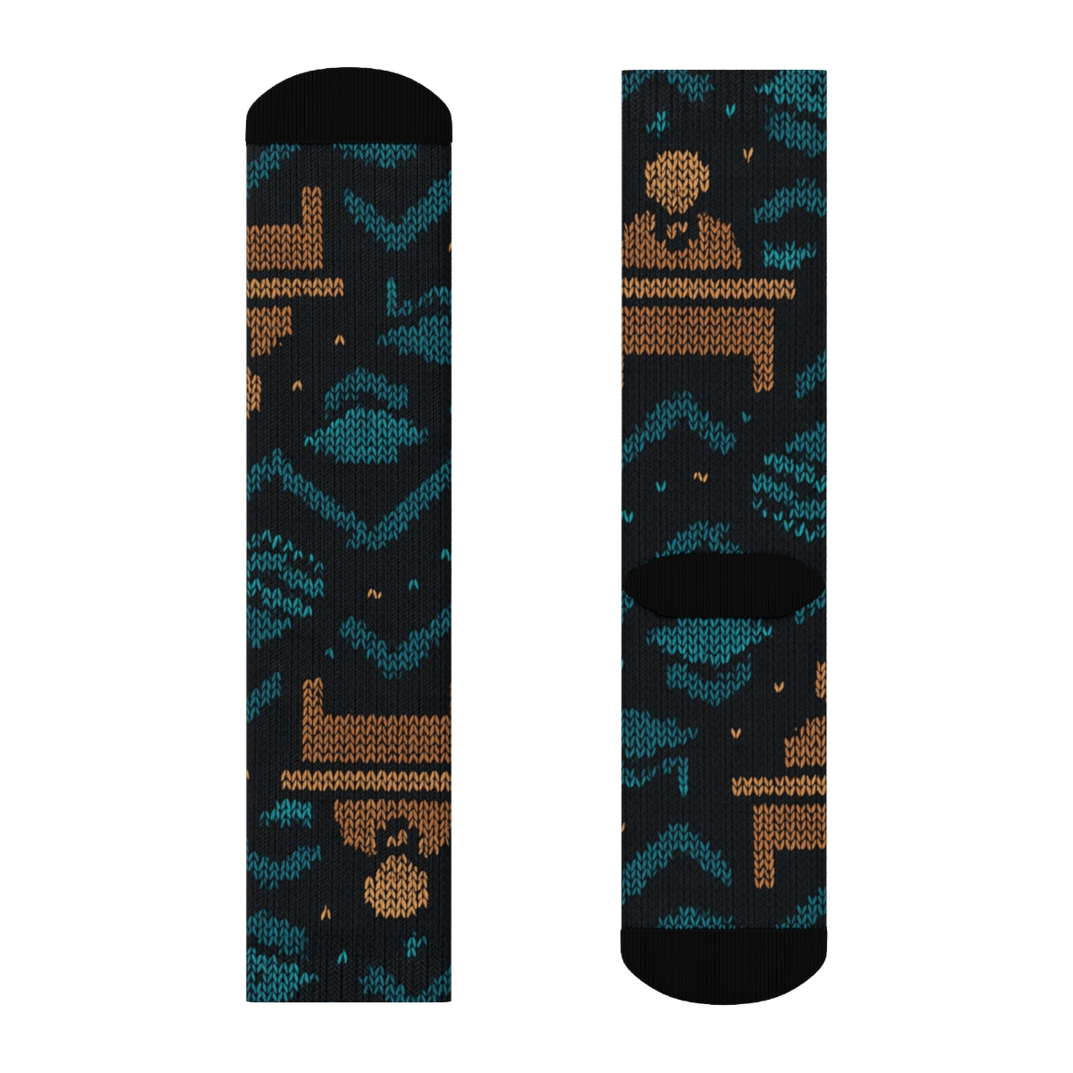 School Principal Knit Illusion Chevron Ledger premium sports crew socks